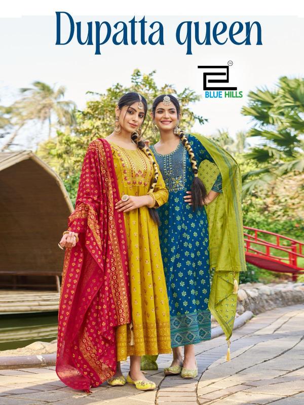 Blue Hills Dupatta Queen Catalog wedding wear kurtis online india
