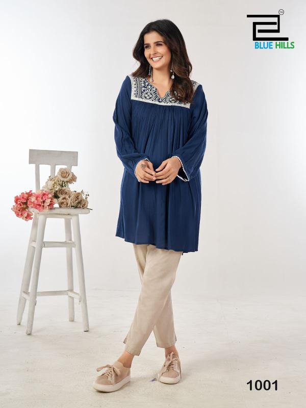 Blue Hills Tunic Nx Catalog short kurti famous wholesale in india