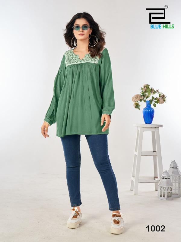 Blue Hills Tunic Nx Catalog short kurti famous wholesale in india