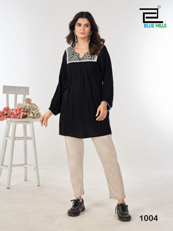Blue Hills Tunic Nx Catalog short kurti famous wholesale in india
