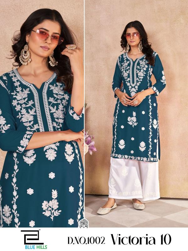 Blue Hills Victoria Vol 10 catalog rayon kurti manufacturers in india