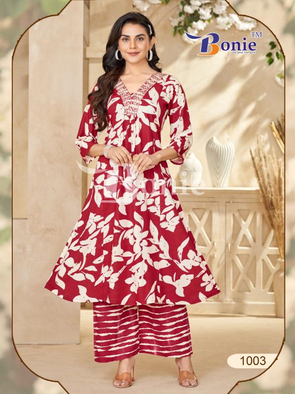 Bonie Rutvi Vol 1 catalog palazzo pants with kurti online india