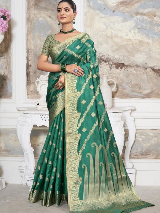 Bunawat Vibha vol 4 catalog organza saree price in india