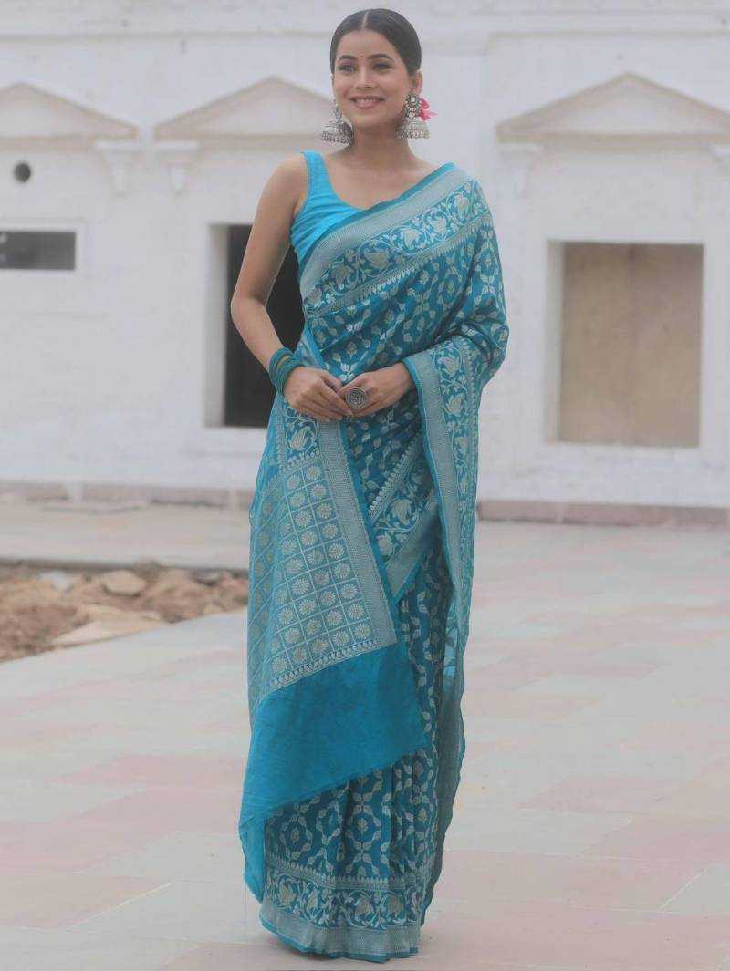Dazira Banarasi 40183 catalog synthetic banaras saree online india