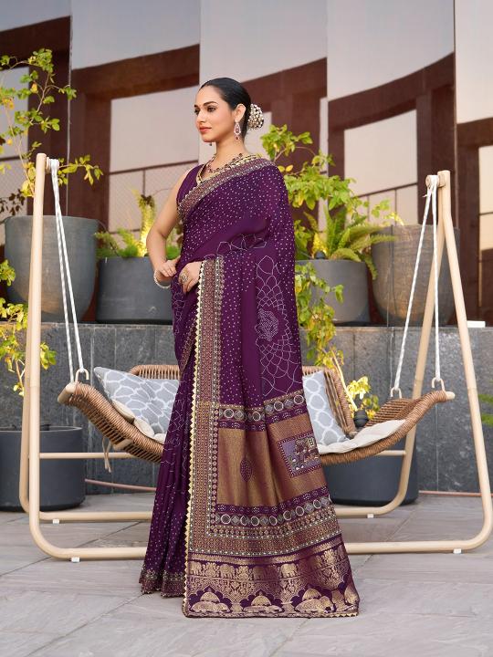 Dazira Bandhani catalog best saree online shopping sites in india