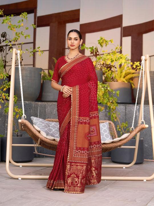 Dazira Bandhani catalog best saree online shopping sites in india