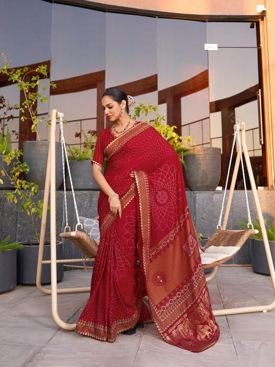 Dazira Bandhani catalog best saree online shopping sites in india