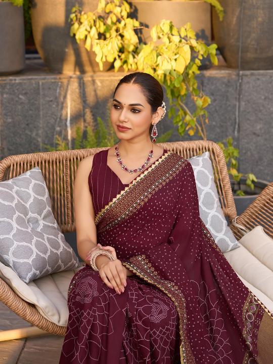 Dazira Bandhani catalog best saree online shopping sites in india