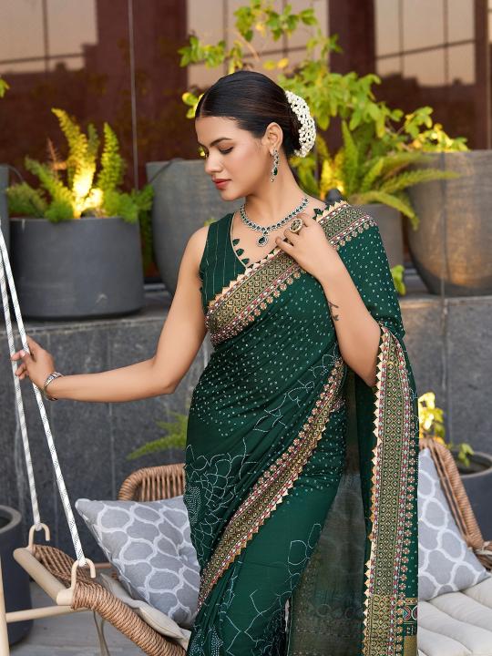 Dazira Bandhani catalog best saree online shopping sites in india
