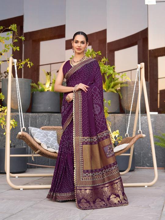Dazira Bandhani catalog best saree online shopping sites in india