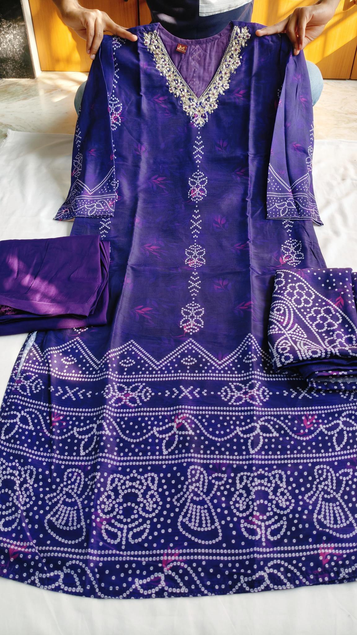 Felocity Bandhani printed catalog bandhani kurtis online india