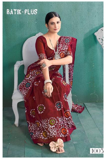 Dazira Batik Plus catalog soft pure cotton sarees from saree manufacturer in india