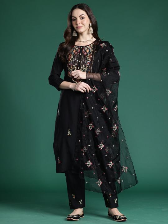 Felocity Indo Era 2514 Catalog Embroidered silk kurti online shopping india