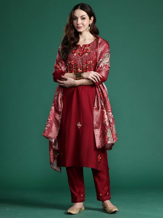 Felocity Indo Era 2514 Catalog Embroidered silk kurti online shopping india