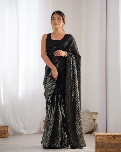 Dazira Jf 2059 63 catalog black georgette saree online shopping india