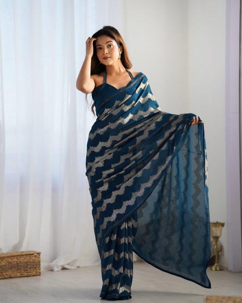 Dazira Jf 2081 83 catalog georgette shimmer saree online india