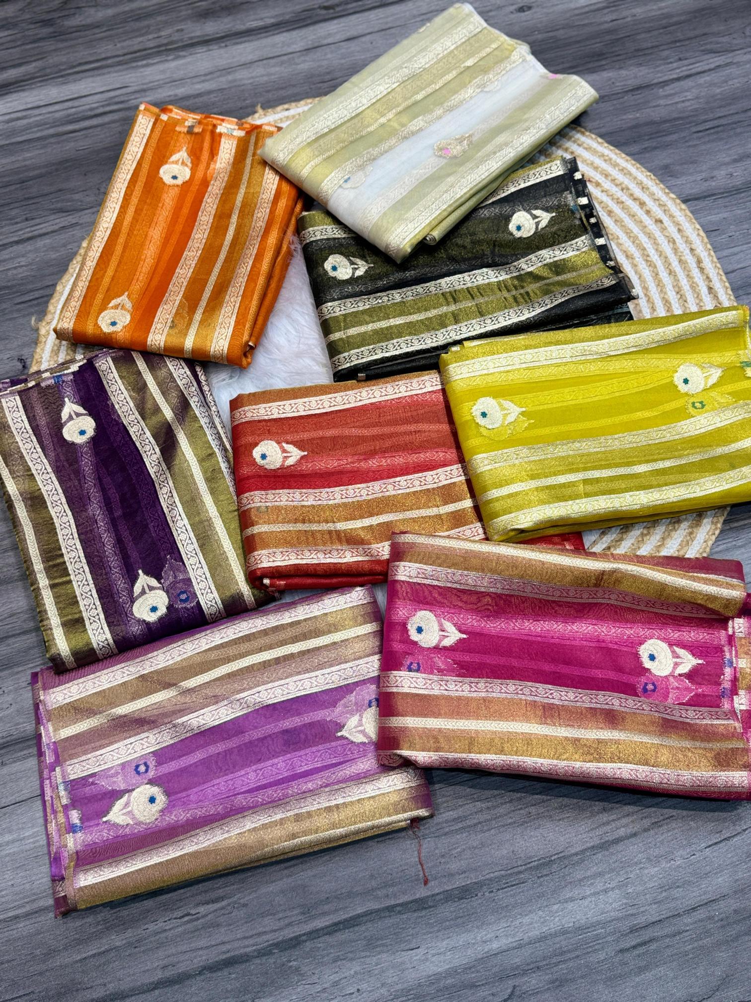 Dazira Pure Banarasi Tissue Silk Catalog biggest saree manufacturer in india