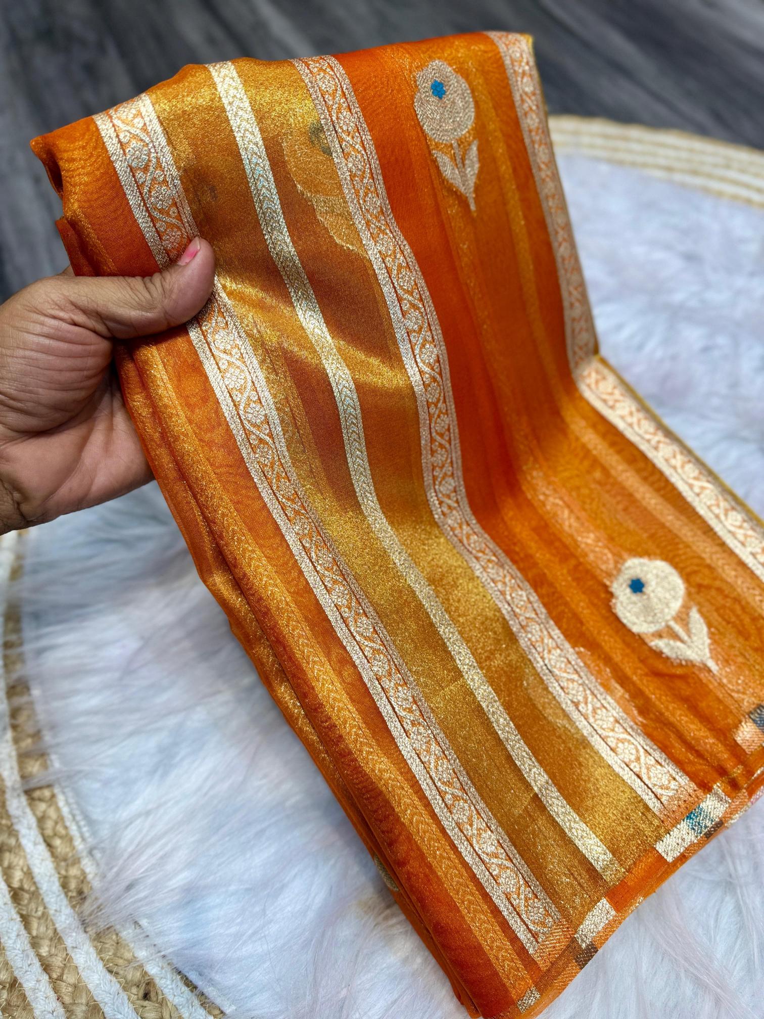 Dazira Pure Banarasi Tissue Silk Catalog biggest saree manufacturer in india