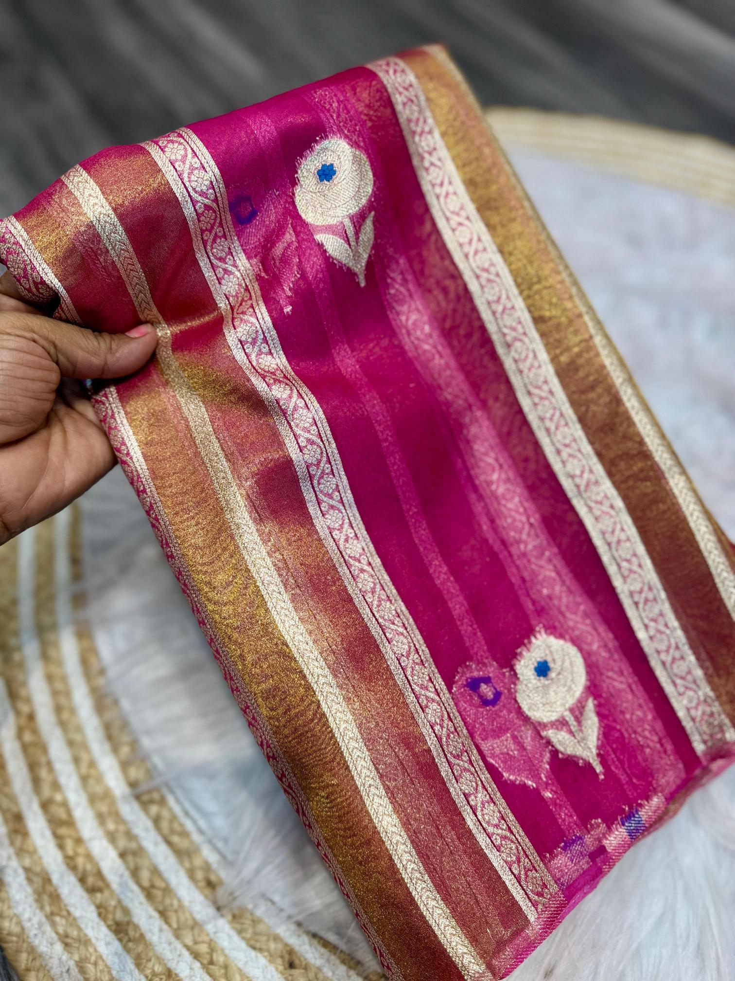Dazira Pure Banarasi Tissue Silk Catalog biggest saree manufacturer in india