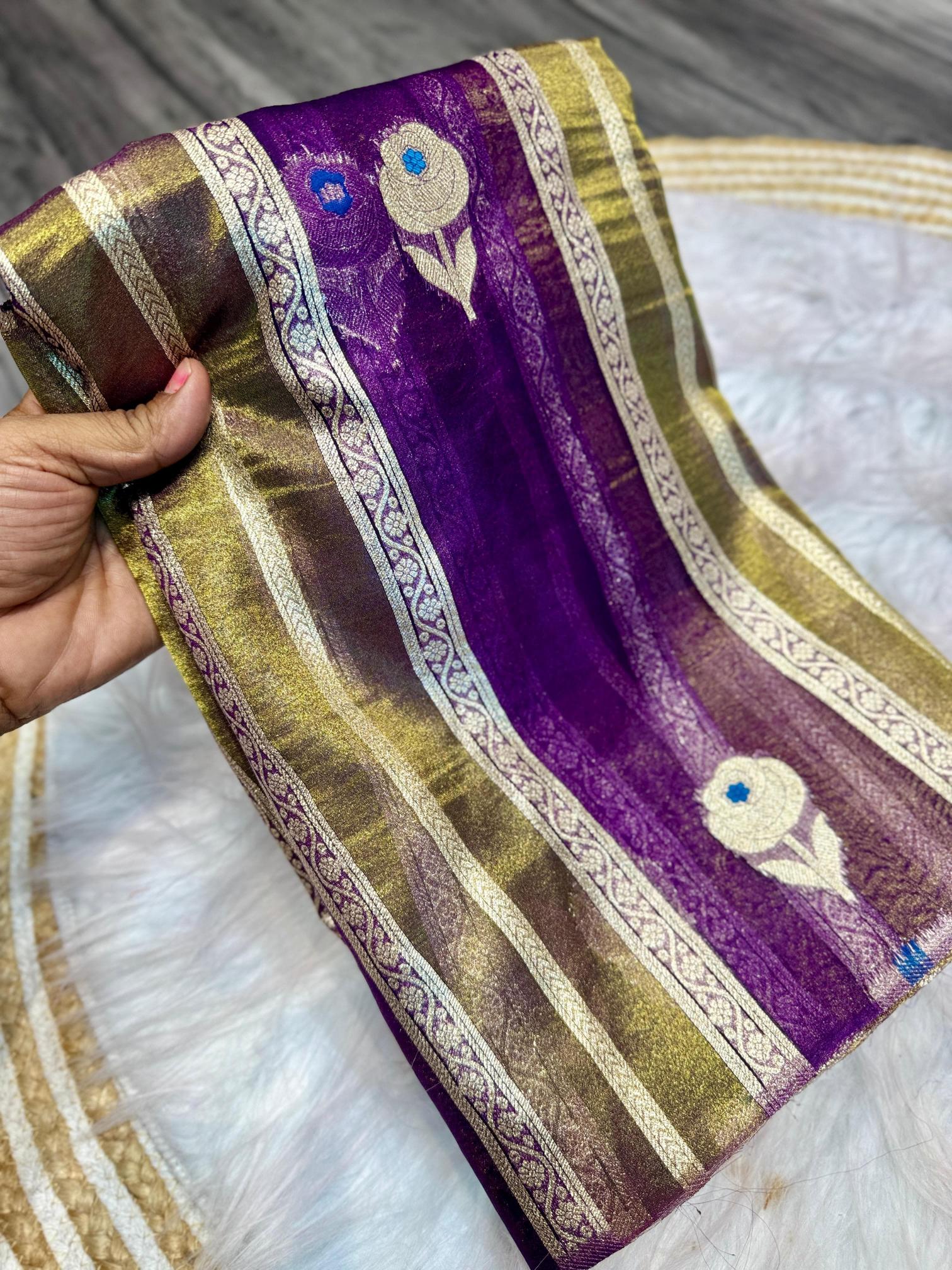 Dazira Pure Banarasi Tissue Silk Catalog biggest saree manufacturer in india