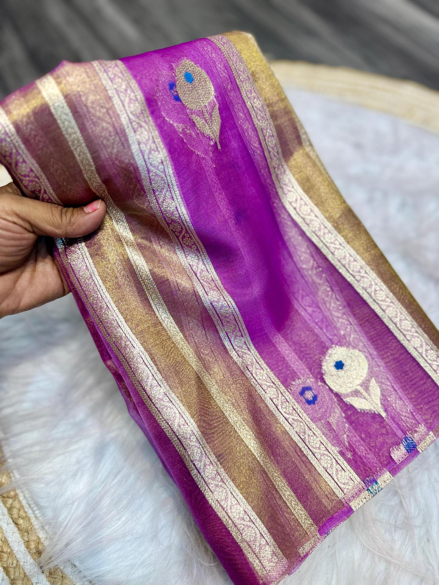 Dazira Pure Banarasi Tissue Silk Catalog biggest saree manufacturer in india