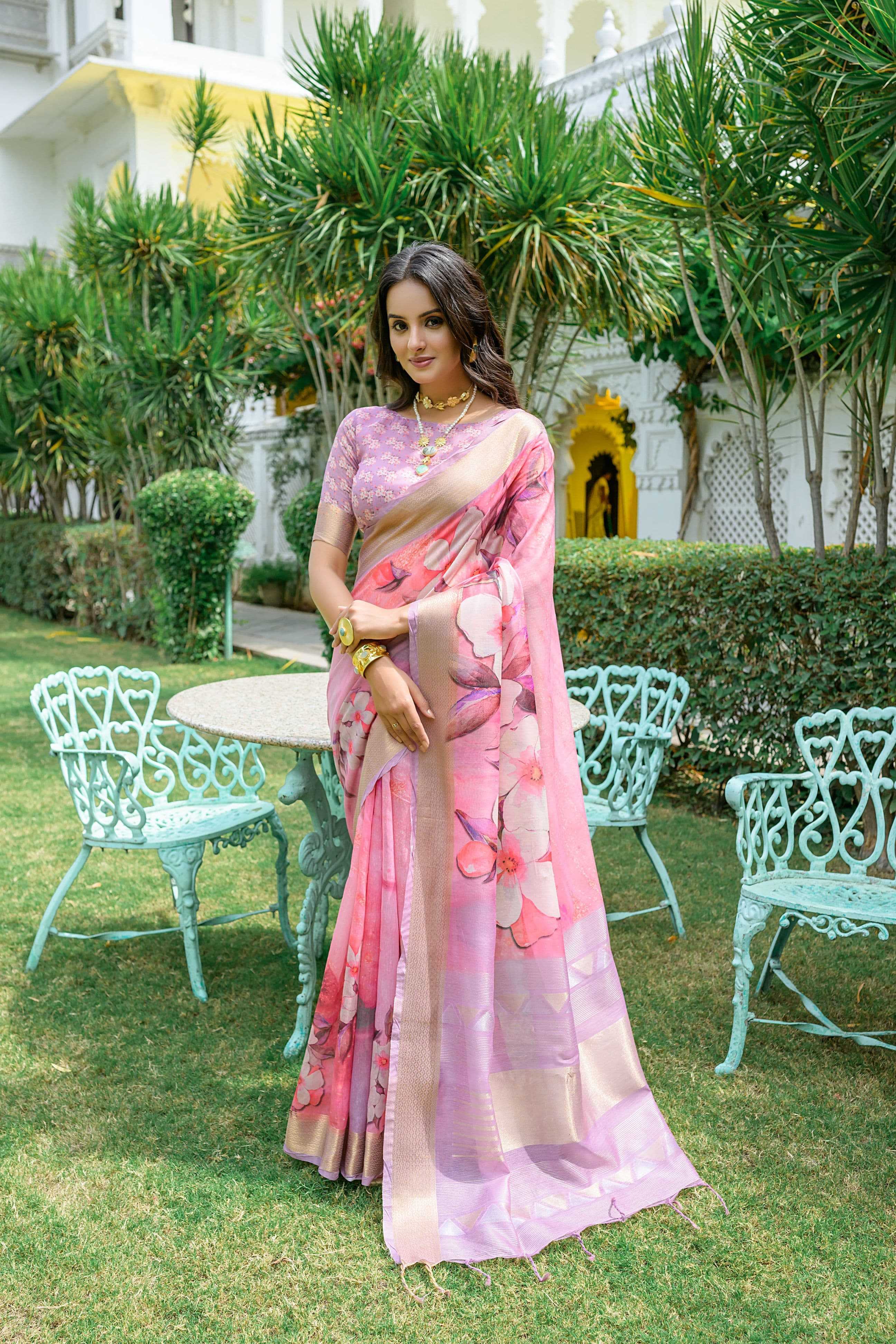Dazira Soft Linen Cotton catalog india culture saree