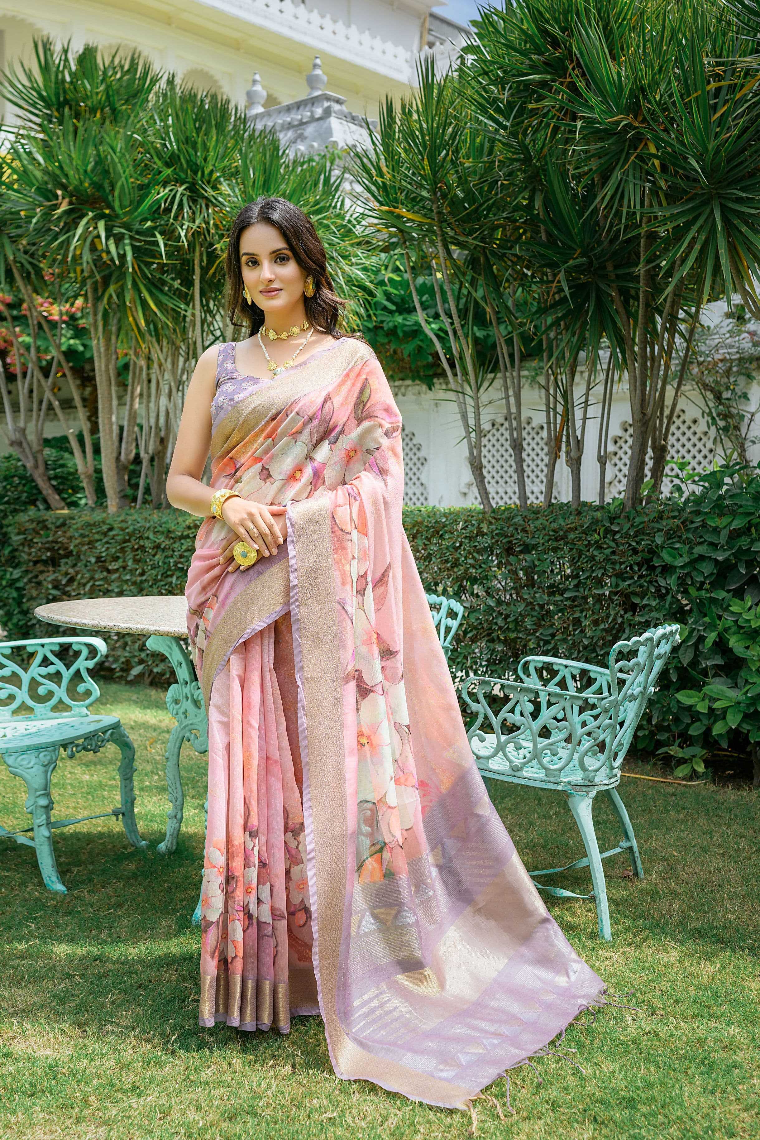 Dazira Soft Linen Cotton catalog india culture saree