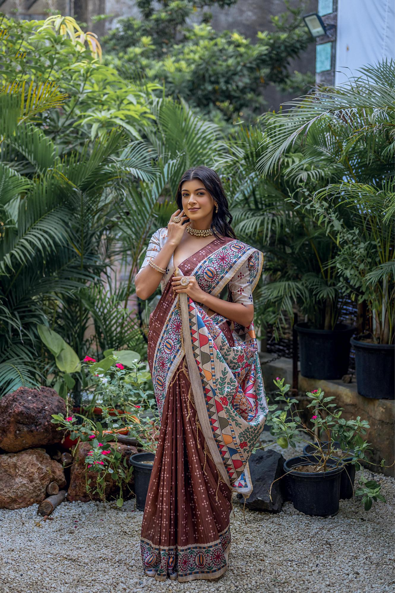 Dazira Soft Tussar Silk Catalog latest party wear sarees online shopping india