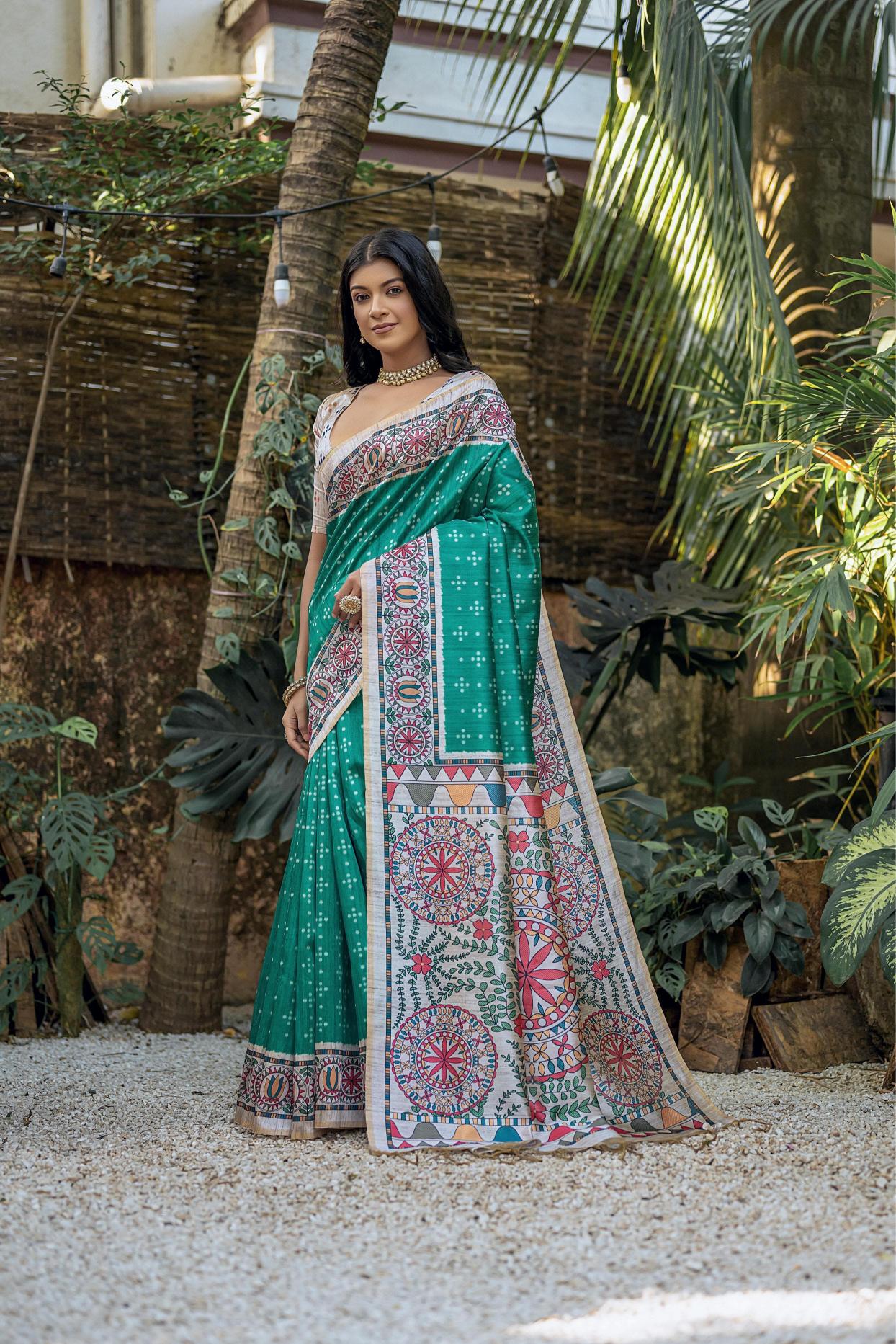 Dazira Soft Tussar Silk Catalog latest party wear sarees online shopping india