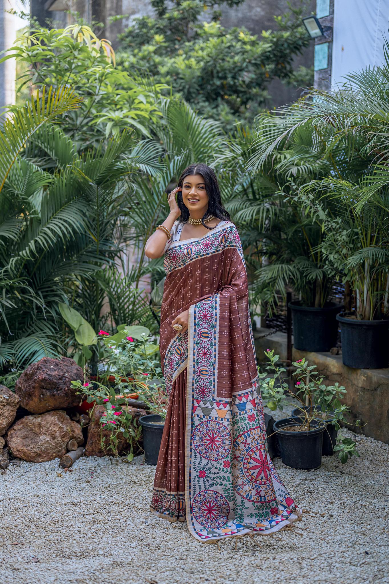 Dazira Soft Tussar Silk Catalog latest party wear sarees online shopping india