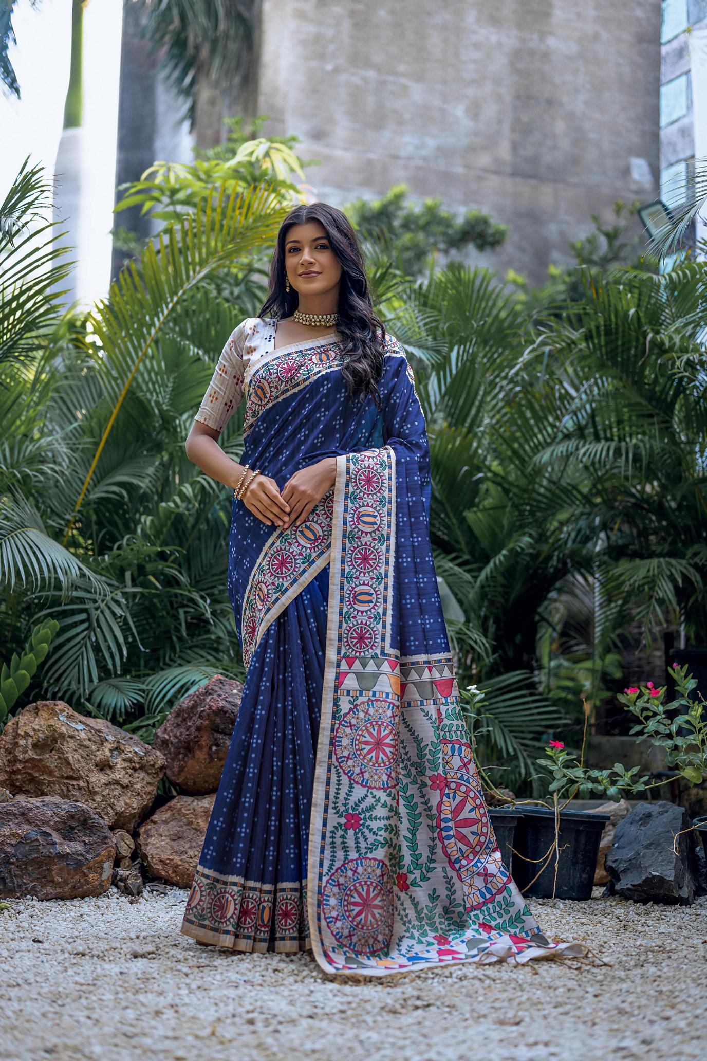 Dazira Soft Tussar Silk Catalog latest party wear sarees online shopping india