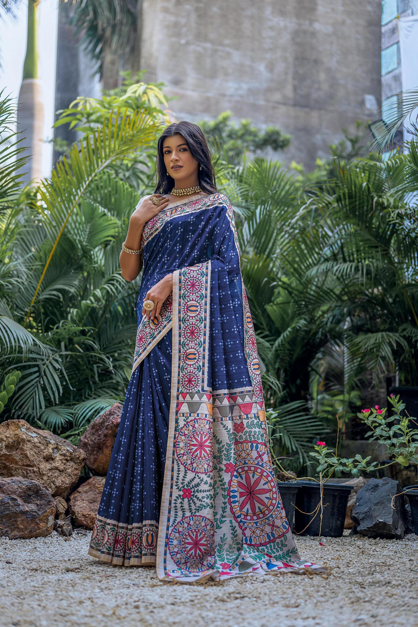 Dazira Soft Tussar Silk Catalog latest party wear sarees online shopping india