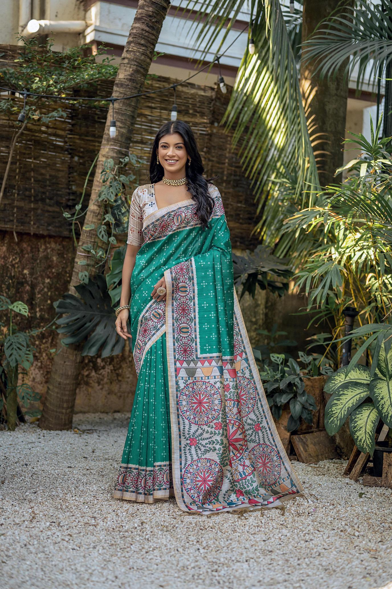 Dazira Soft Tussar Silk Catalog latest party wear sarees online shopping india