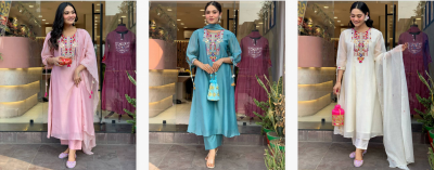 Felocity Yamini 1 catalog chanderi kurtis online india