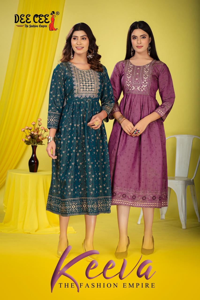 Deecee Keeva catalog knee length kurtis online india