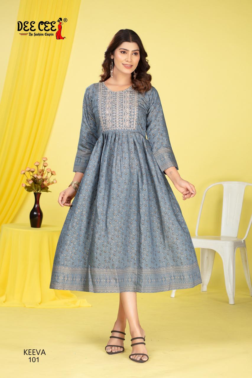 Deecee Keeva catalog knee length kurtis online india