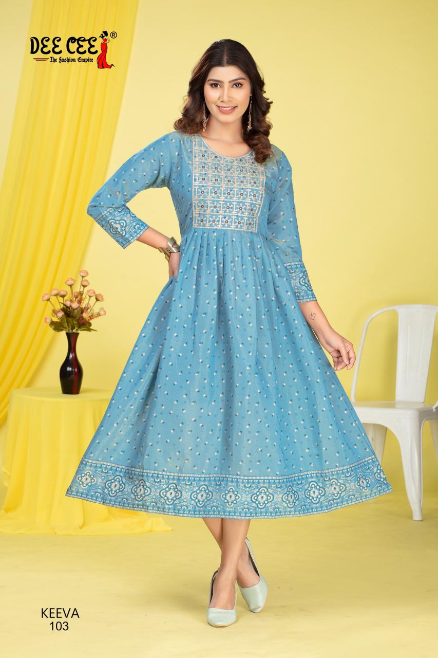 Deecee Keeva catalog knee length kurtis online india