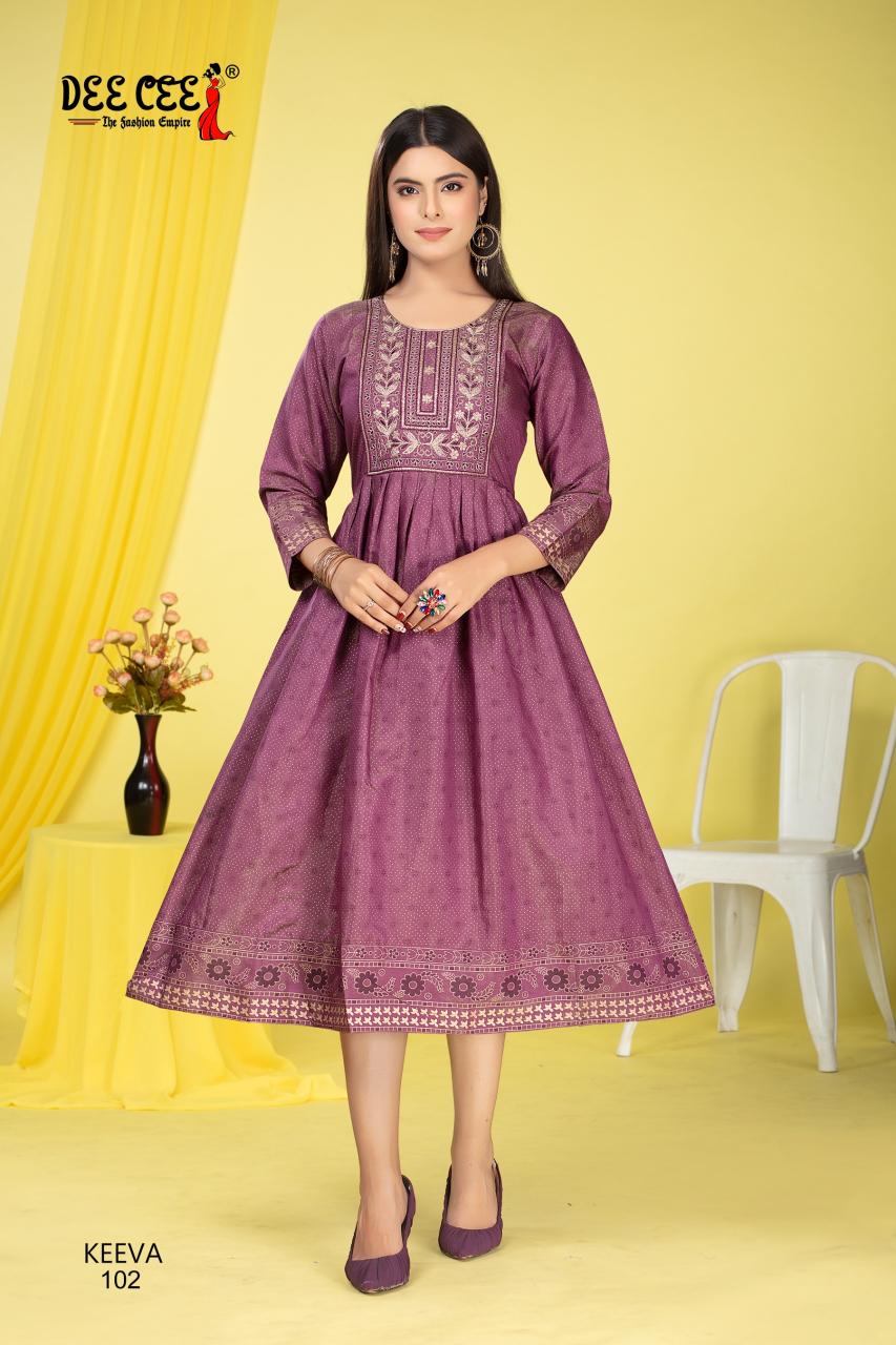 Deecee Keeva catalog knee length kurtis online india