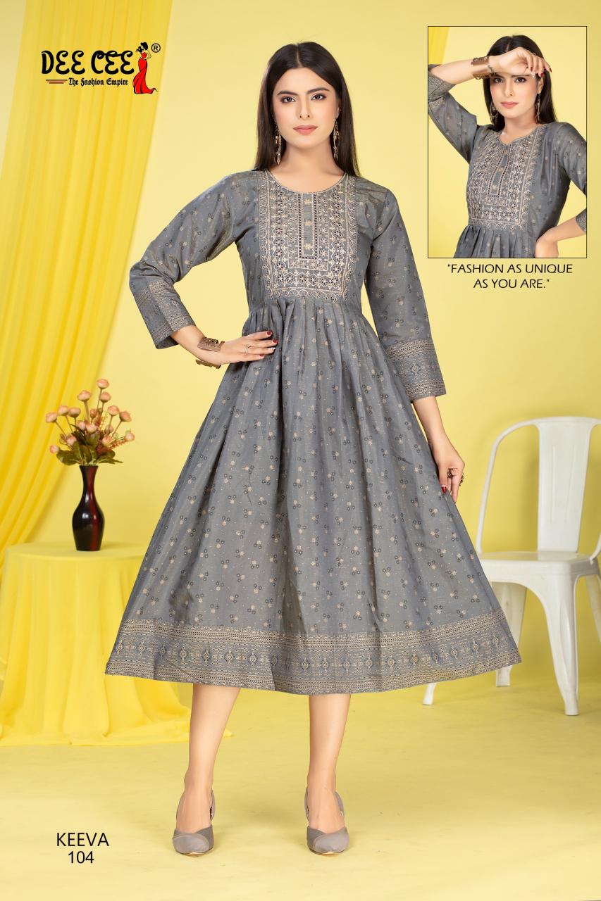 Deecee Keeva catalog knee length kurtis online india