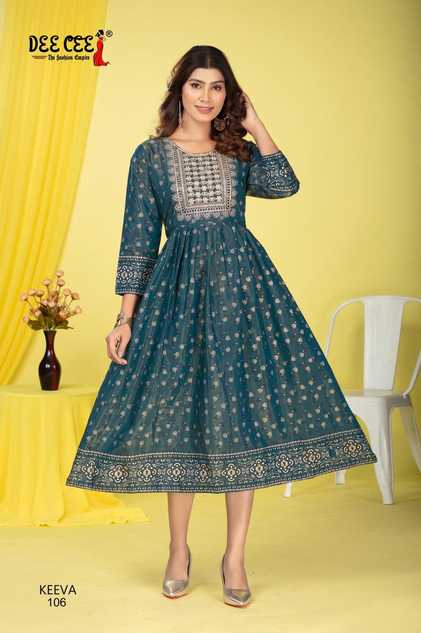 Deecee Keeva catalog knee length kurtis online india