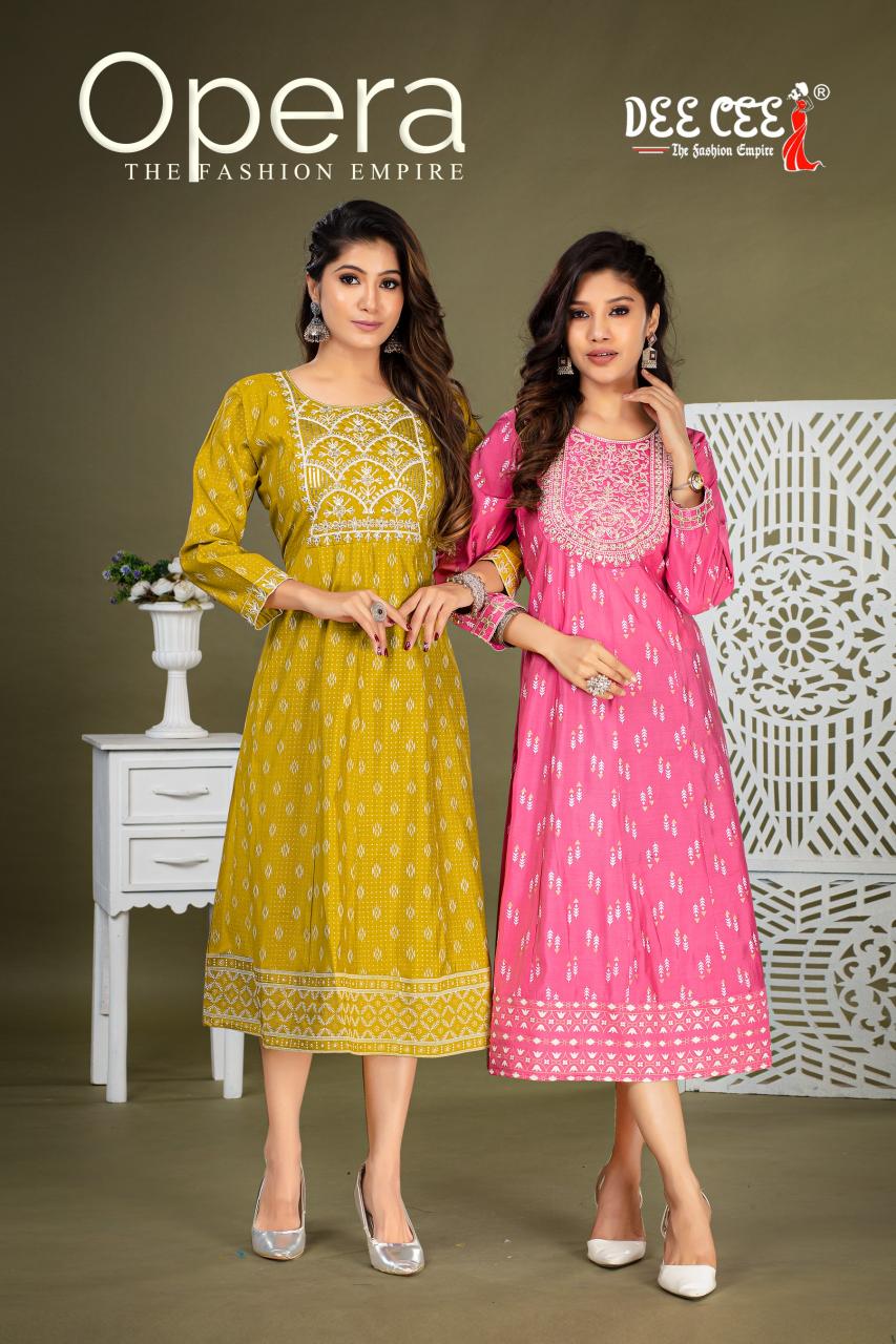 Deecee Opera catalog selfie kurtis manufacturer in india