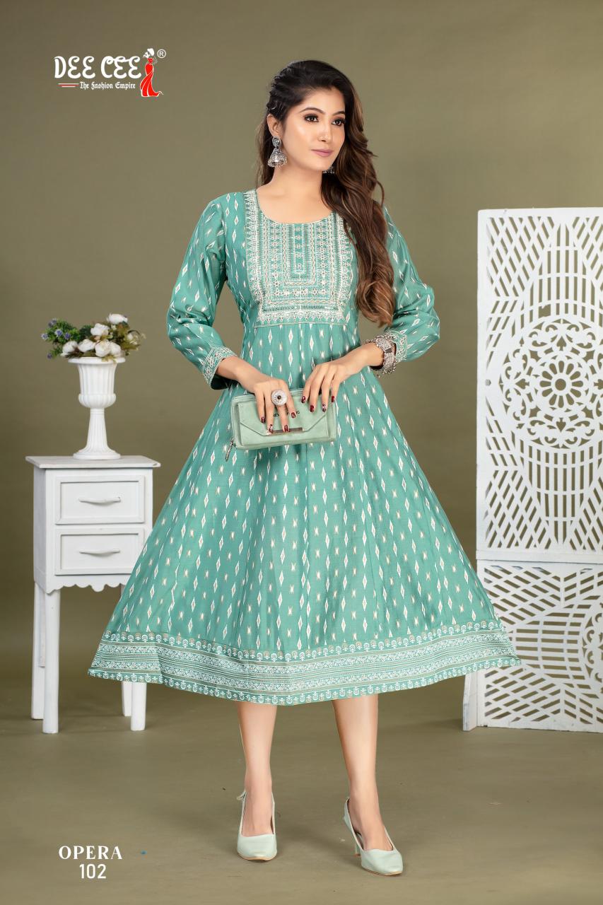 Deecee Opera catalog selfie kurtis manufacturer in india