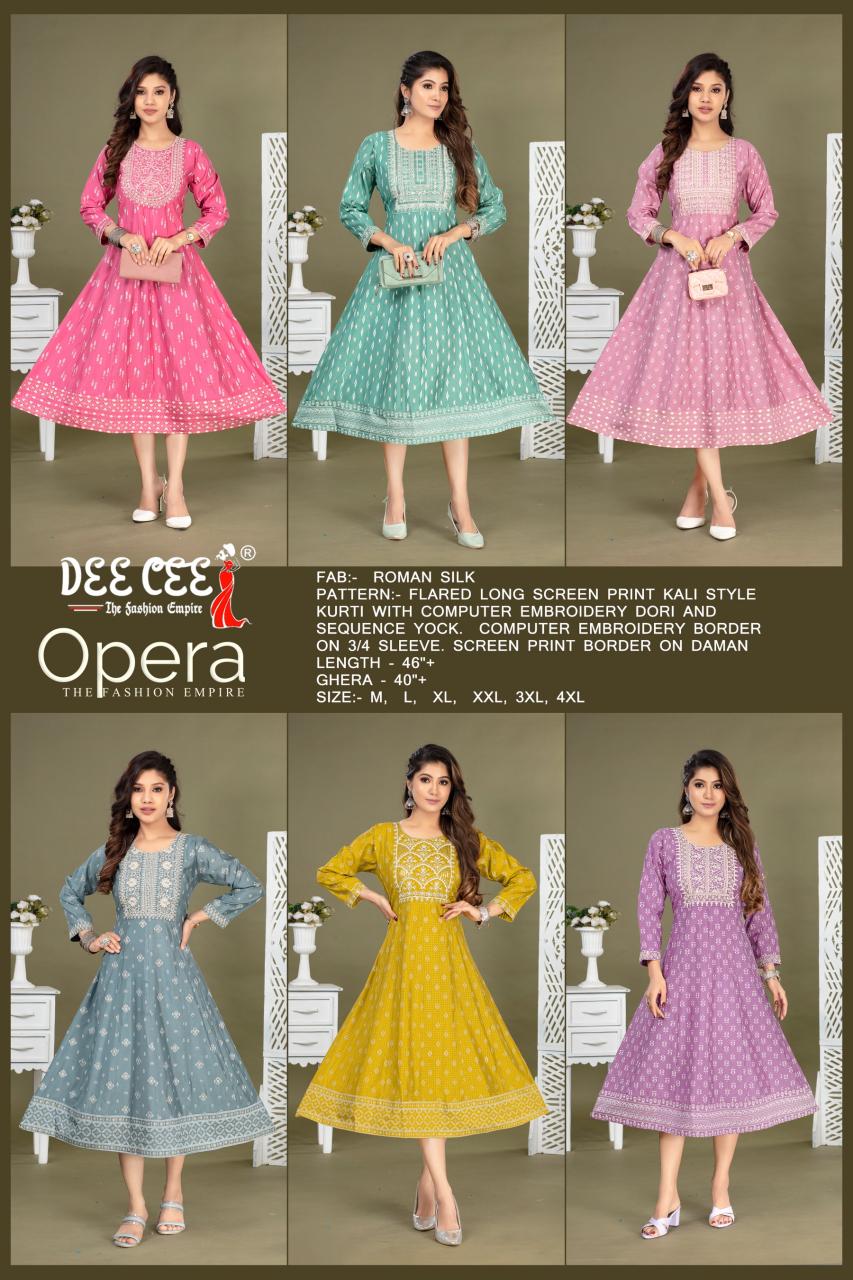 Deecee Opera catalog selfie kurtis manufacturer in india
