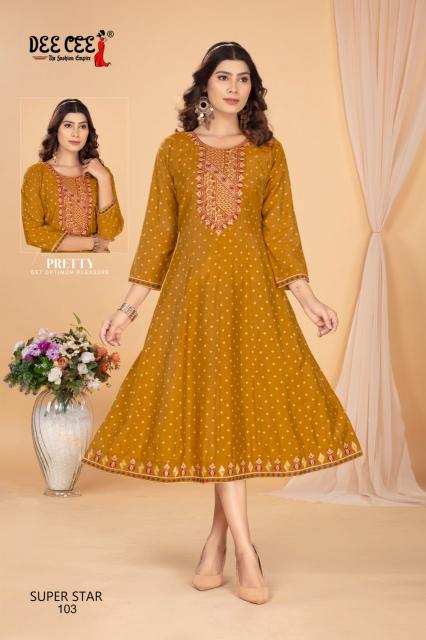 Deecee Super Star catalog kurti exporters in india