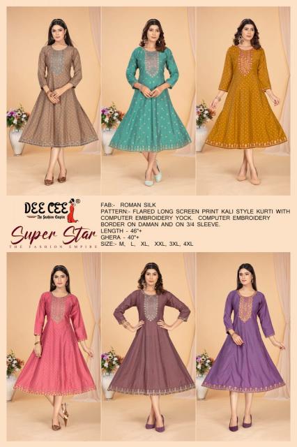 Deecee Super Star catalog kurti exporters in india