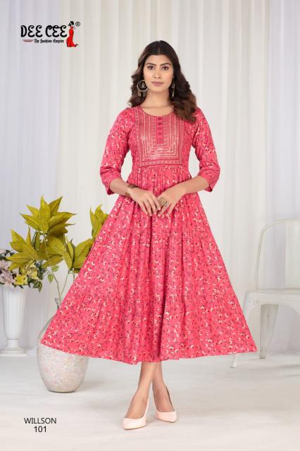Deecee Willson catalog maxi kurtis online india