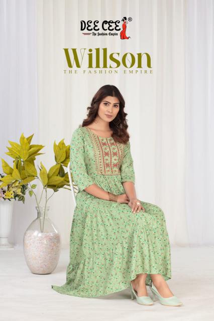 Deecee Willson catalog maxi kurtis online india