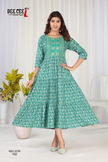 Deecee Willson catalog maxi kurtis online india