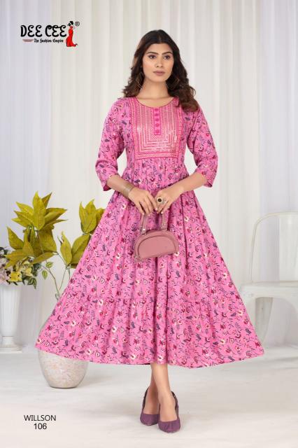 Deecee Willson catalog maxi kurtis online india