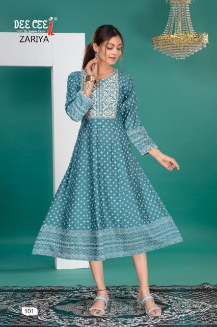 Deecee Zariya catalog cheap ladies kurtis online shopping india